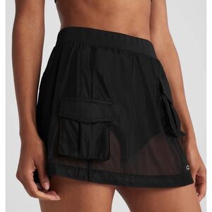 Alo yoga Sheer Effusion Cargo Skirt